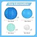 Peywot 12Pcs Blue and White Paper Lanterns Assorted Sizes (6