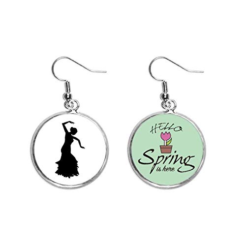 Pendientes de danza folclórica ideales para ferias de primavera y eventos culturales