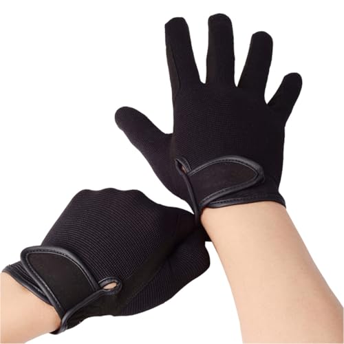 Moufles d'équitation anti-frottement en microfibre souple pour cavalier