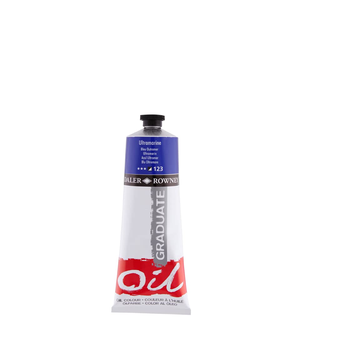 Daler Rowney Graduate Oil Colour Paint Metal Tube (200ml, Ultramarine-123)
