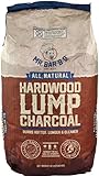 16 LB. All Natural Hardwood Lump Charcoal by Mr. Bar-B-Q - Premium Natural Charcoal for Grilling, BBQ, Smoking, Kamado & Kettle Grills - Burns Hotter & Longer - Smoky Flavor, Low Ash & Easy to Light