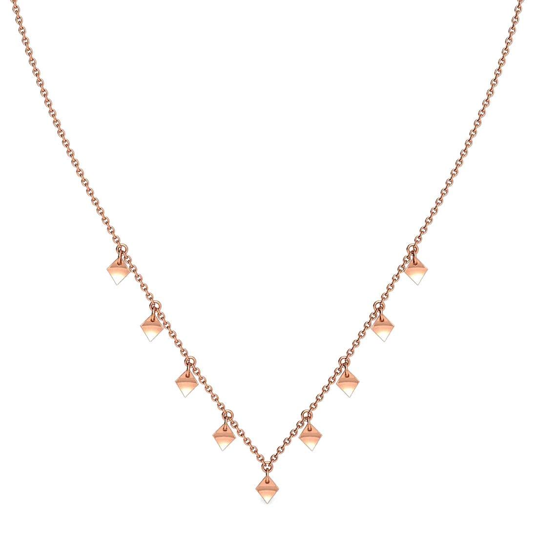 CANDERE - A KALYAN JEWELLERS COMPANY Dye Charm 14kt Rose Gold BIS Hallmark Necklace for Women (B09NRL3VGF) Amazon Price History, Amazon Price Tracker