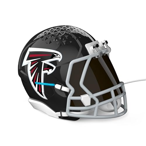 Image of NFL Echo Dot Bundle: Includes Echo Dot | Charcoal and Limited-Edition NFL Helmet Stand | Atlanta Falcons Available in All 32 NFL Team Designs. While supplies last.