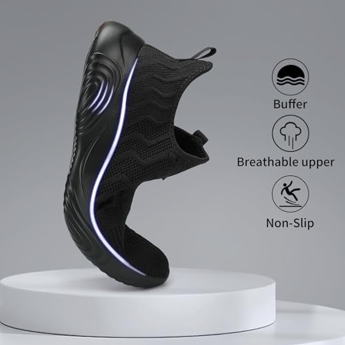 MRIP Mens Slip On Walking Shoes Lightweight Non Slip Gym Workout Running Shoes Mesh Breathable Cushion Fashion Tennis Athletic Casual Sneakers2