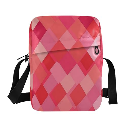 small messenger bag for men Crossbody Bags For Women Croos Body Purses Adjustable Strap for work work - Delicate Hot Pink Red