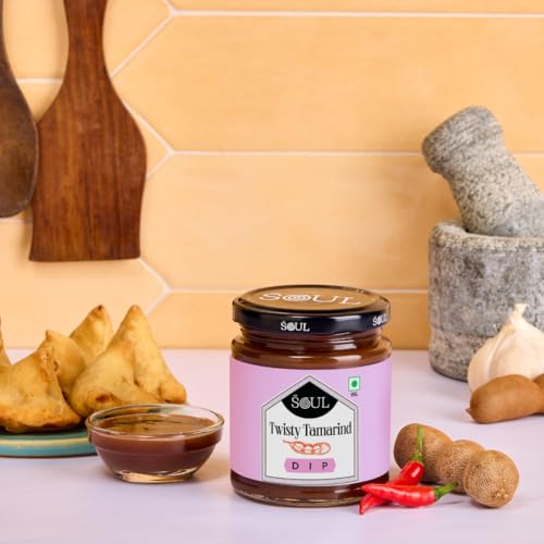 Image of ADF Soul Twisty Tamarind Dip | Tangy & Sweet Indian-Style Tamarind Sauce With Spices | Perfect For Chaats, Snacks & Marinades | 230g.
