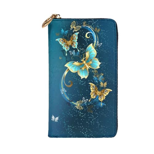 Portefeuille cuir imprimé papillon le cadeau chic mixte idéal - 2