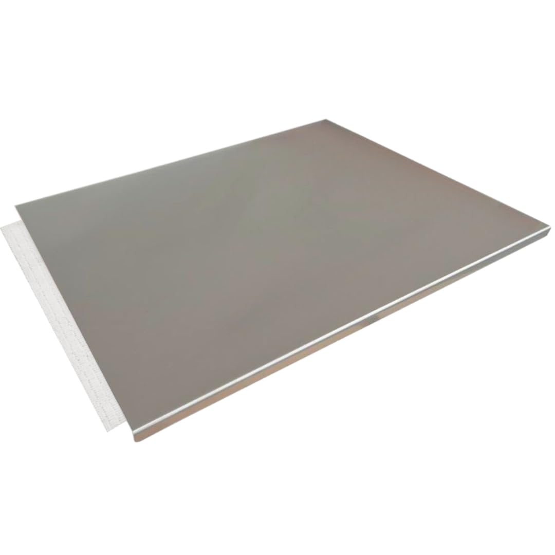 GIEMEM Superficie de trabajo inox 70 x 56 cm para amasar | Base estable; Fácil limpieza; Borde frontal; Uso diario; Repostería