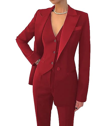 Business Women Suit Set 3 Pieces Women Pantsuits Wedding Tuxedos Party Wear Suits Office Work Lady Suit Pants