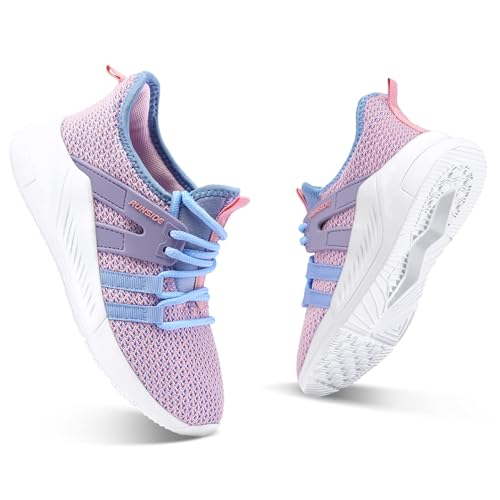 runside boys girls tennis shoes kids lightweight breathable sneakers lace-up running athletic shoes for toddlerlittle kidbig kid