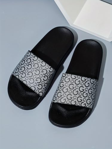 Men's Trendy Open-Toe Slippers - Sandals with Breathable Lightweight Non-Slip Soles for Indoor Outdoor Beach Vacation and Relaxation - Perfect for Summer Travel and Lounging Around the House3