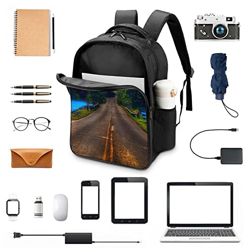 Sac d'école cool 3D road travel backpack ergonomique - 3