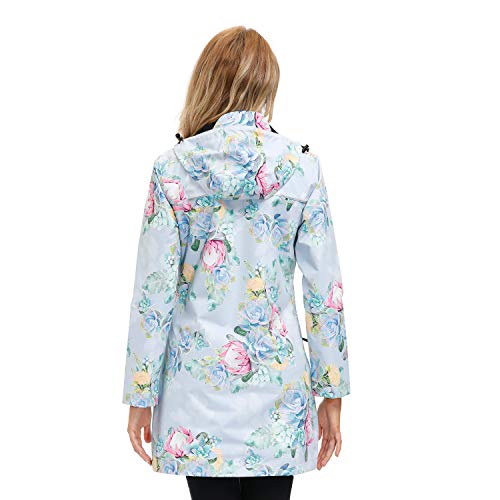 image for Corna Printed Long Light Rain Jacket Waterproof Active Outdoor Printed