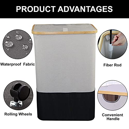 Guofa Large Laundry Hamper With Lid thumb #2