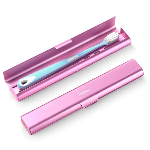 Oralphi Aluminum Travel Toothbrush Case - Pink