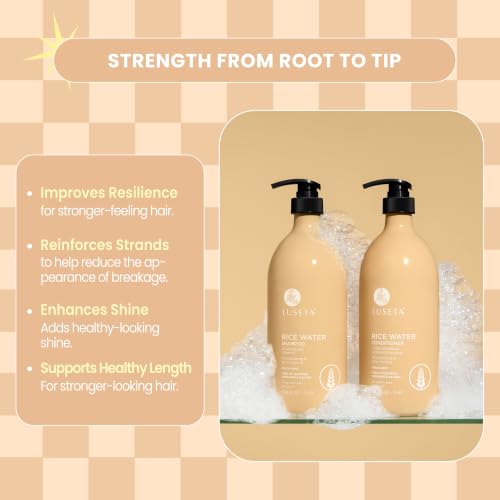 Image of Luseta Rice Water Shampoo and conditioner Set Strengthening 33.8oz*2