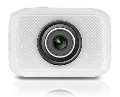 Image of Pyle PSCHD30WT Mini High-Definition Sports Action Wide-Angle HD Camera & Camcorder, 720p, SD Card Slot, Touchscreen (White)