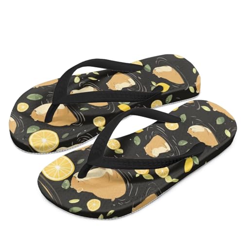 Girls Capybara Flip Flops Kids Slip on Thong Sandals Non Slip Summer Water Sport Shoes for Little Girls2