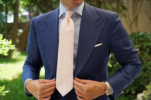 Image of OTAA Floral Necktie Casual Ties for Men - Perfect Neck Tie for Groomsmen Wedding Ties or Formal Occasions