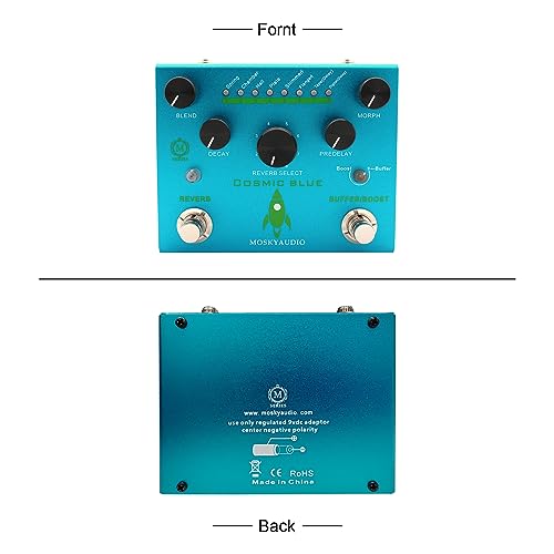 Jemora Pédale d’effet de guitare Réverbération numérique avec tampon/booster Réverbération Pédale de guitare Pédale de réverbération à double pédale avec sélection de réverbération à 8 modes pour - Les Beatles, Paul McCartney, John Lennon, RIngo Starr, George Harrison Jemora Pédale d'effet de guitare Réverbération numérique avec tampon/booster Réverbération Pédale de guitare Pédale de réverbération à double pédale avec sélection de réverbération à 8 modes pour – Image 8
