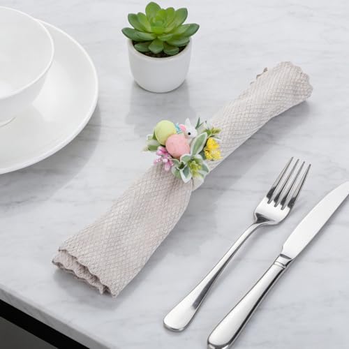Servilleteros de mesa anticaídas de espuma y yute para cenas con niños 8