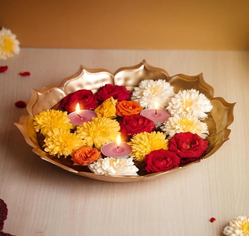 Best Navratri Home Decoration Items (2026) 83 Urli Bowl for Home Decor, Decorative Bowl for Diwali, Urli for Fl...