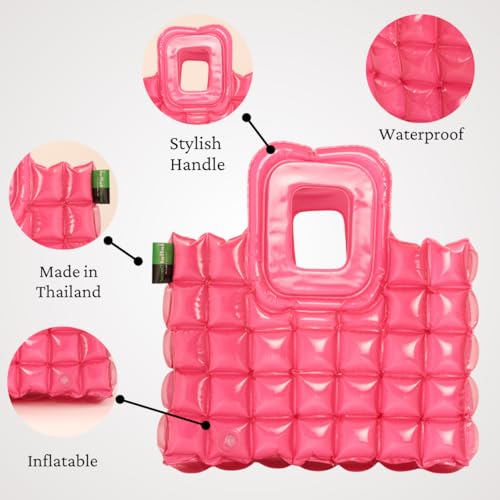 InflatDecor Inflatable Beach Tote Bag – Lightweight Waterproof Travel Bag, Foldable & Easy to Clean, Bold Design3