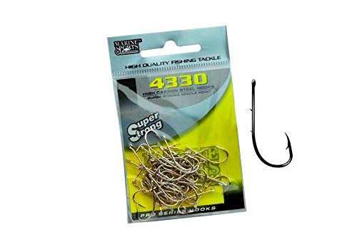 Anzol Marine Sports 4330 Super Strong N°7/0, Pacote com 10
