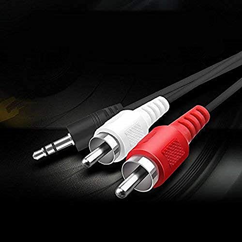 Cable adaptador 3.5mm a 2 RCA, 3 unidades, 0.15 m miniatura 7