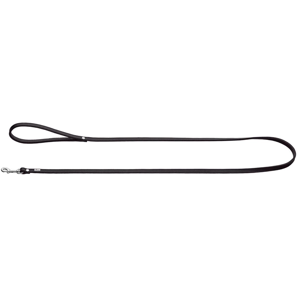 HUNTER Petit Nickel-Plated Lead Rope, 8 x 140 cm, Small, Nappa Black