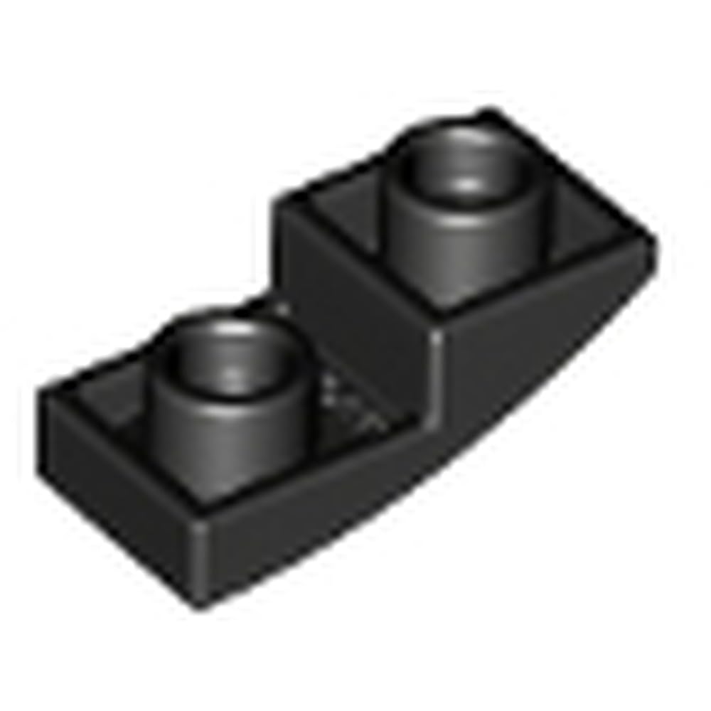 LEGO Slope, Curved 2 x 1 x 2/3 Inverted, Part 24201 (Black, 50, count) — image 1