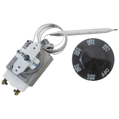 Termostato para Freidora 60125401 Compatible con Pitco 60124501 y Blodgett Z1182151, Caja de Empaque 1/4" MPT miniatura 2