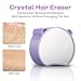 Magic Crystal Hair Eraser, Suitable for Men and Women Painless Exfoliating Crystal Hair Removal Tool, Magic Crystal Hair Remover for Legs and Back of Arms (Green)