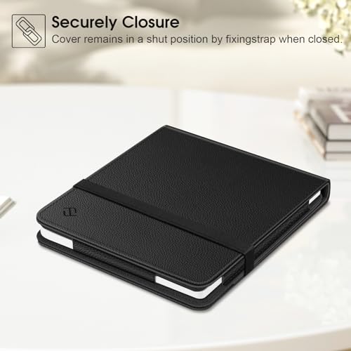 Image of Fintie Stand Case for 7 inch Kobo Libra Colour (2024) / Kobo Libra 2 (2021) eReader - [Multi-Angle Viewing] Slim Fit Vertical Stand Cover with Auto Sleep /Wake, Black
