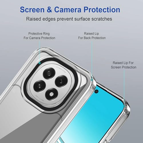 Image of Zapcase Back Case Cover for Oppo F29 5G | Compatible for Oppo F29 5G Back Cover | Case Cover with Camera Protection | (TPU + PC | Transparent)