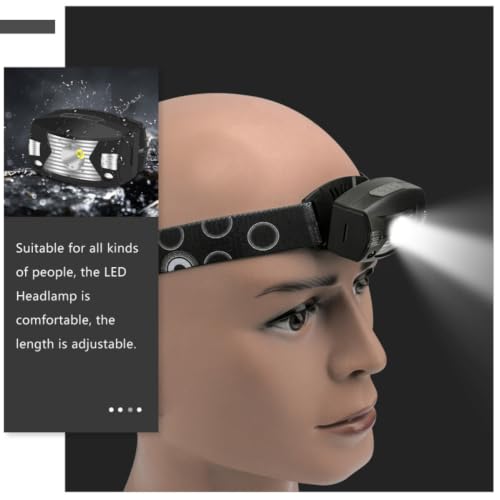 Linterna frontal LED con sensor inteligente y luz potente de exterior 5