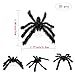 20 PCS Black Realistic Hairy Small Plastic Fake Spiders Scary Joke Prank Toy for Party Favors Creepy Halloween Decoration by Baryuefull
