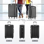 3 Piece ABS Luggage Set – Lightweight Suitcases with Spinner Wheels – 3 Different Sizes – TSA Lock – Hard Shell Travel Luggage for Men & Women - Image 2