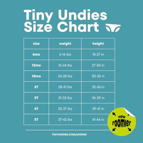 Tiny Undies - Baby Underwear, Unisex, 3-pack3