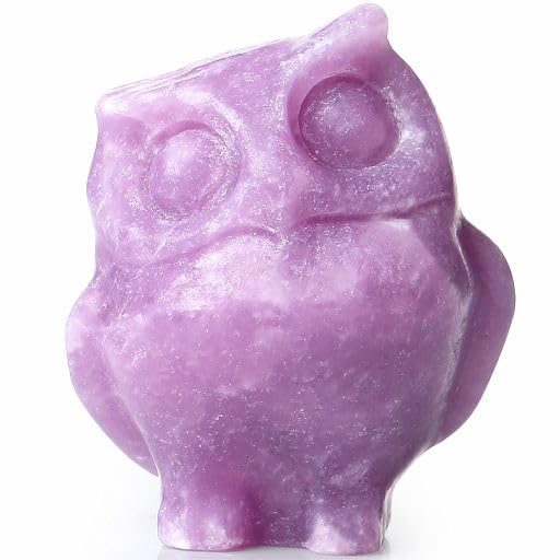 YATOJUZI Owl Decor Lepidolite Natural...