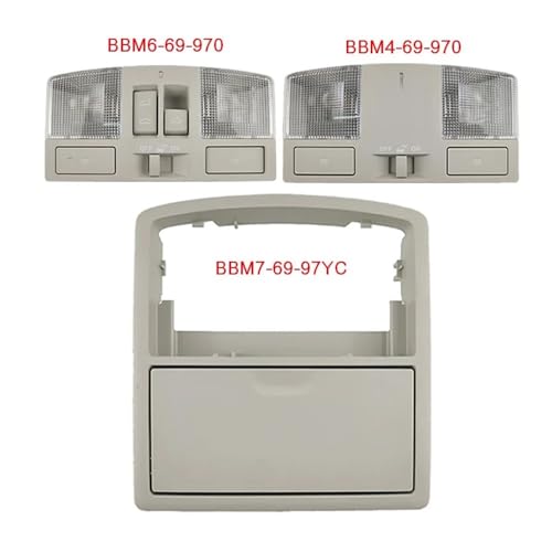 Luz de lectura Mazda 3 BL con estuche de gafas integrado e interruptor BBM6-69-970 gris 2