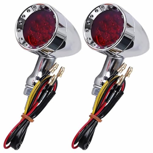 Feu de position jaune 12v premium en alliage de zinc pour moto