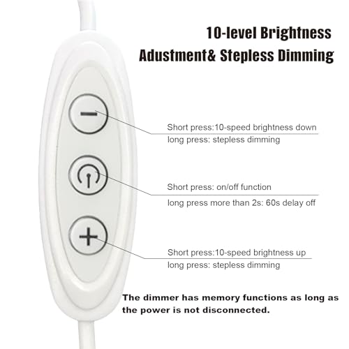 Tira de luz LED blanca con regulador USB 6ft miniatura 3
