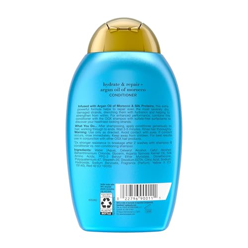 OGX Hydrate & Repair + Argan Oil of Morocco Conditioner, 13 fl oz - image 9