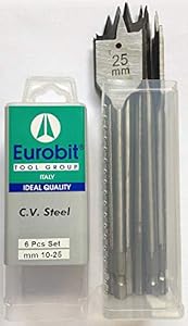 Eurobit 0715 Flachfräsbohrer-Set 6 Stück