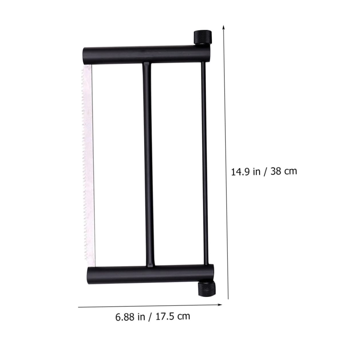 Scie à Main Pliante Portable en Alliage D'aluminium Noir | Tension Automatique Lame, Légère, pour Chasse et Trekking en Backcountry