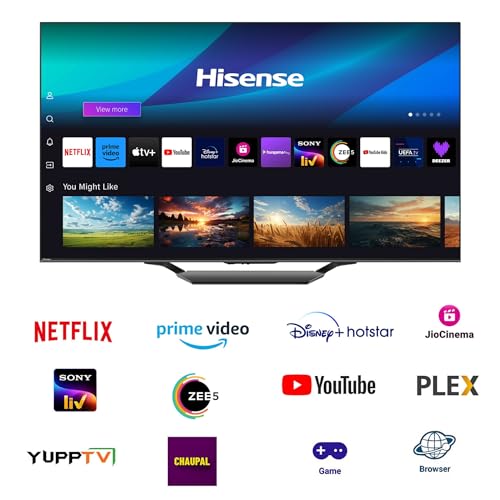 Image of Hisense 164 cm (65 inches) U7N Series 4K Ultra HD Smart QLED Mini LED TV 65U7N (Black)