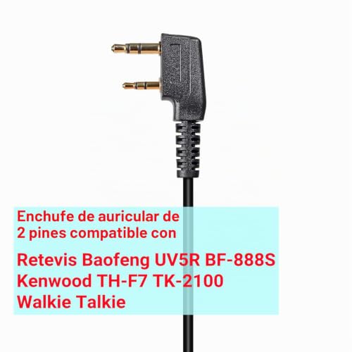 Pinganillo walkie talkie contra el dolor de oído auricular HYS Baofeng 2