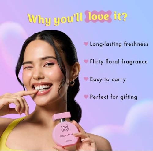 Image of Nykaa Love Struck Hidden Blush Eau De Parfum for Women - Long Lasting Floral, Fruity & Musky Fragrance - 50 ml