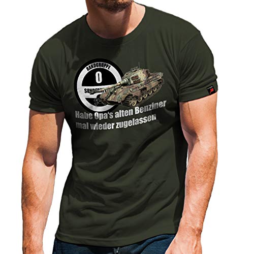 T-shirt Vert Motif Char Char 32166 idéal pour vos sorties
